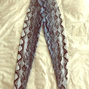 Beach Riot snakeskin print leggings